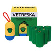 VETRESKA Chroma Dog Poop Bag Dispenser Set (Yellow, 7 Rolls)