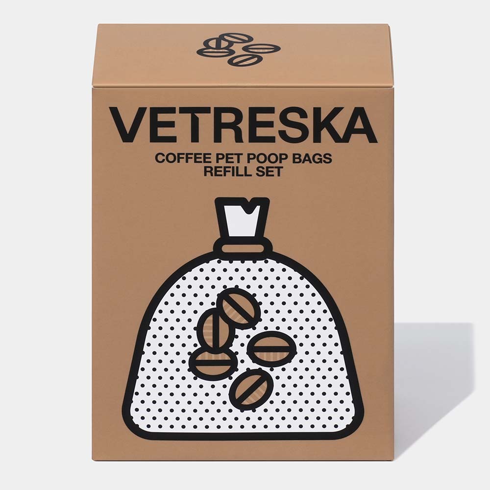 VETRESKA Coffee Scented Dog Poop Bags 180pc
