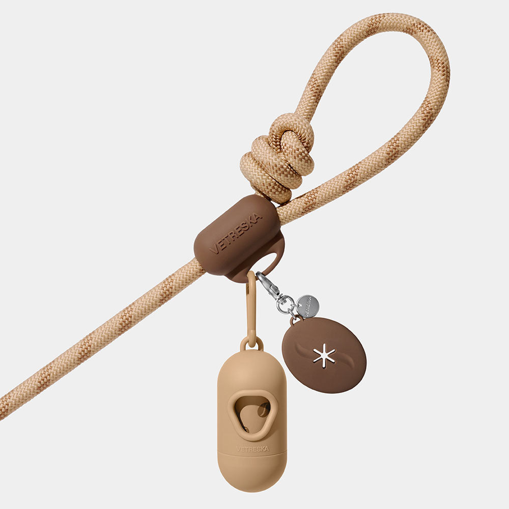 VETRESKA Connect Hands-Free Dog Poop Bag Clip (Coffee)