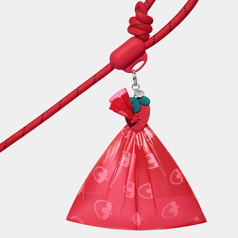 VETRESKA Connect Hands-Free Dog Poop Bag Clip (Strawberry)