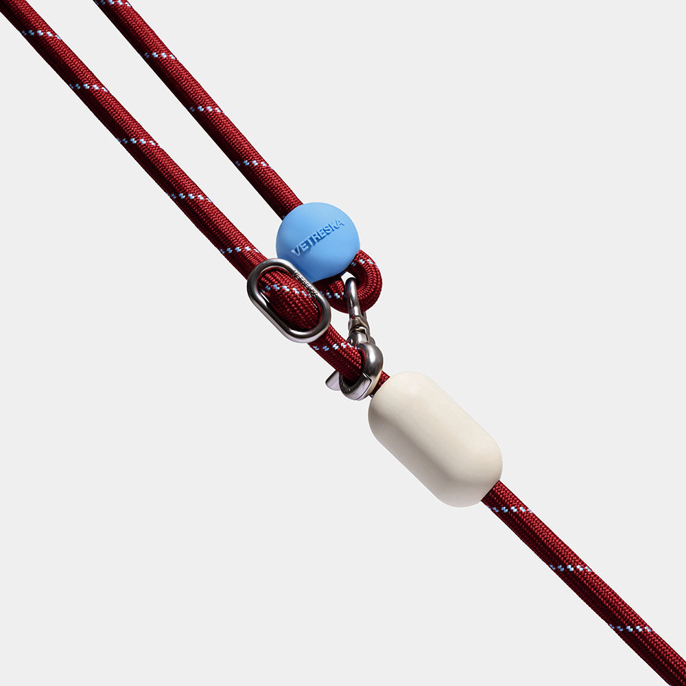 VETRESKA Connect Multi-Function Hands-Free Rope Dog Leash (Mist & Merlot)