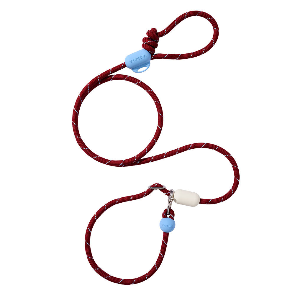 VETRESKA Connect Multi-Function Hands-Free Rope Dog Leash (Mist & Merlot)