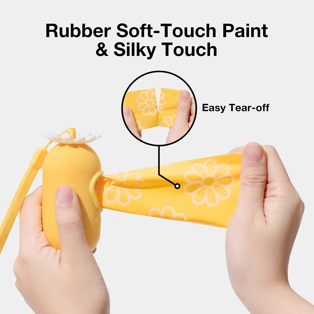 VETRESKA Daisy Dog Poop Bag Dispenser Set (1 Roll)