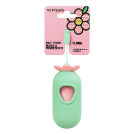 VETRESKA Flora Dog Poop Bag Dispenser Set (1 Roll)