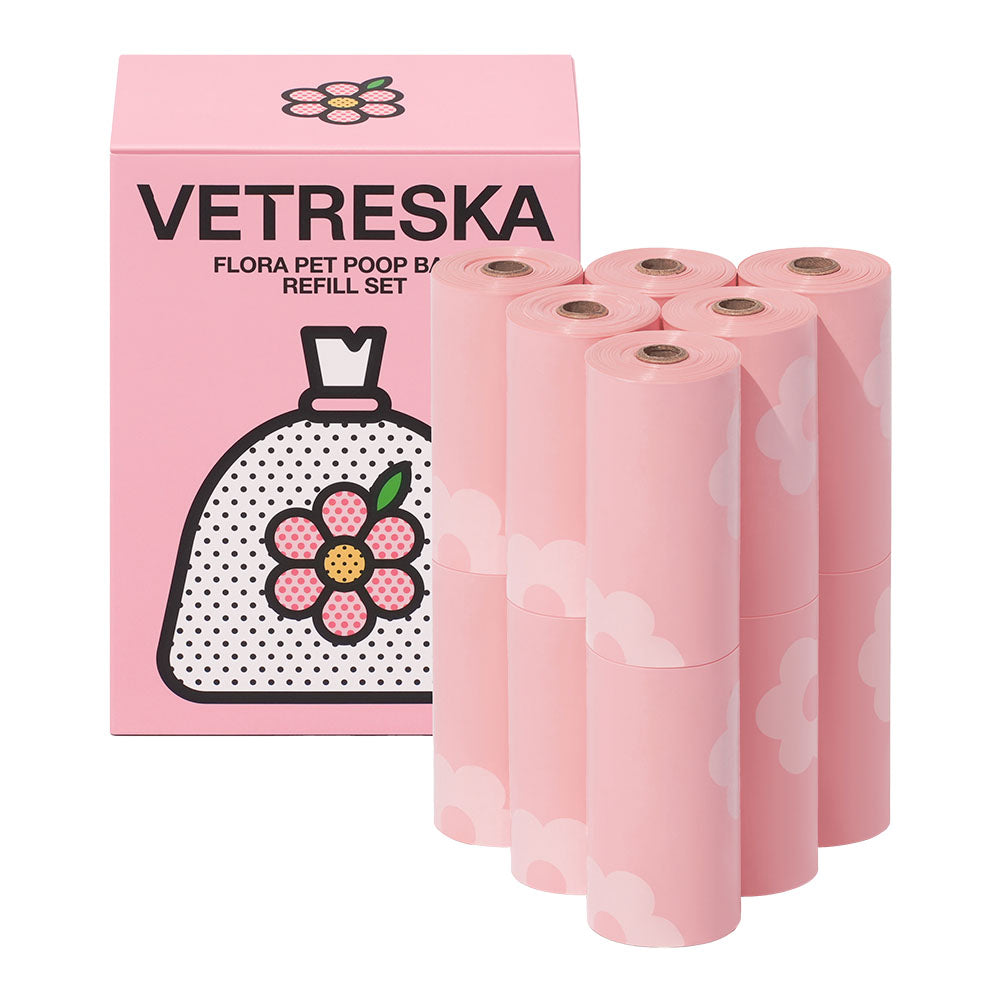 VETRESKA Flora Scented Dog Poop Bags 180pc