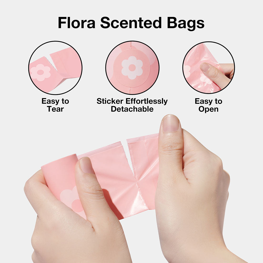 VETRESKA Flora Scented Dog Poop Bags 300pc - Kohepets