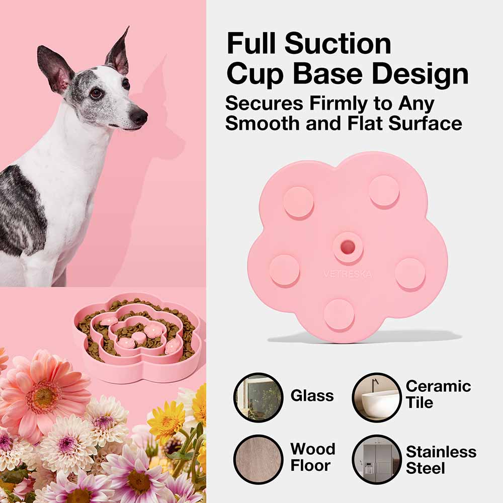 VETRESKA Flora Silicone Slow Feeder Dog Bowl - Kohepets