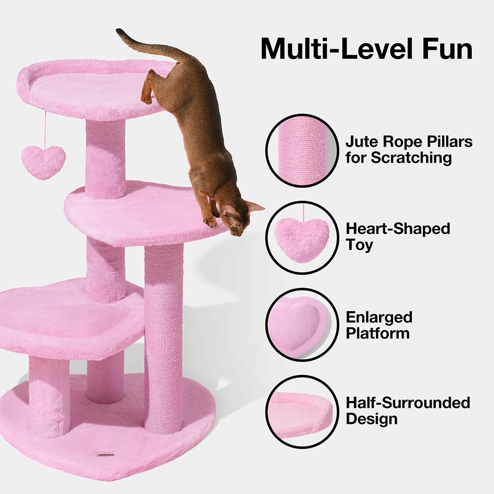 VETRESKA Heartpurrink Climber Cat Tree (4 Platforms) - Kohepets