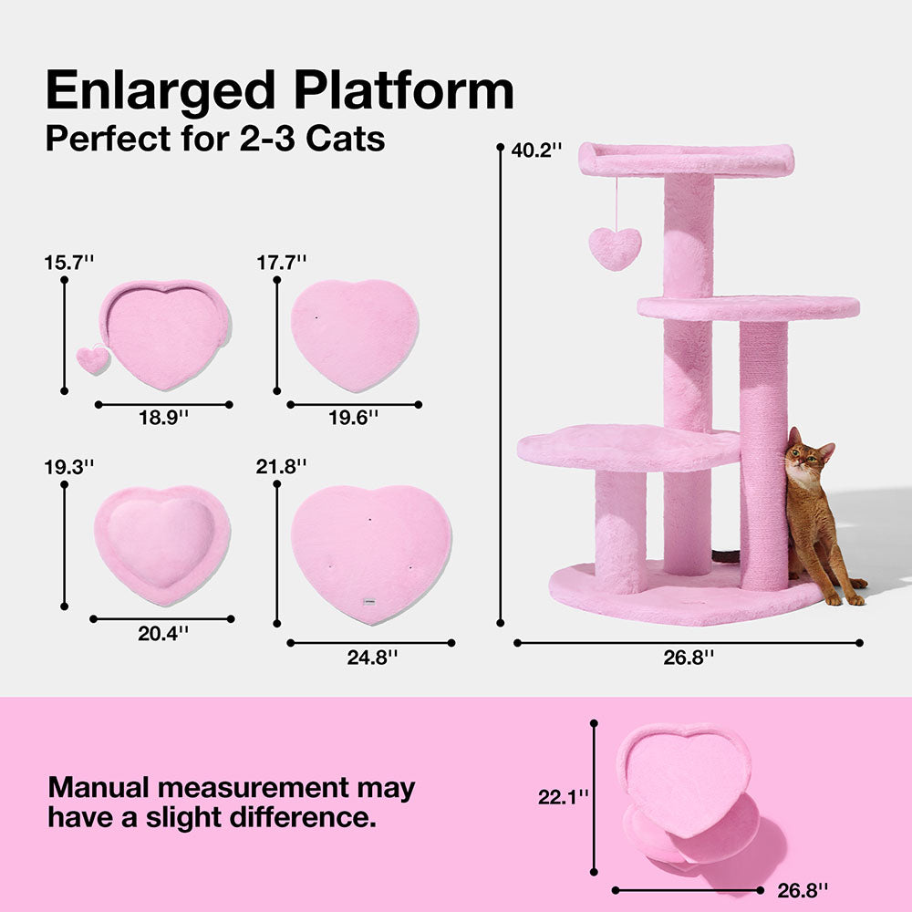 VETRESKA Heartpurrink Climber Cat Tree (4 Platforms) - Kohepets