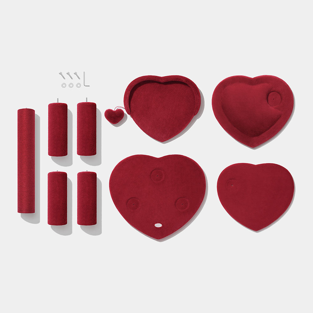 VETRESKA Heartpurrouge Climber Cat Tree (4 Platforms) - Kohepets