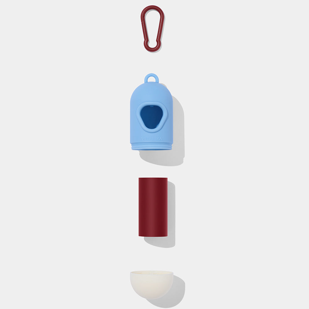 VETRESKA Mist & Merlot Dog Poop Bag Dispenser Set (1 Roll)