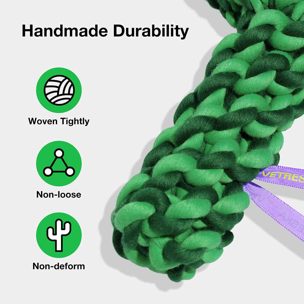 VETRESKA Oasis Cactus Knot Rope Dog Toy