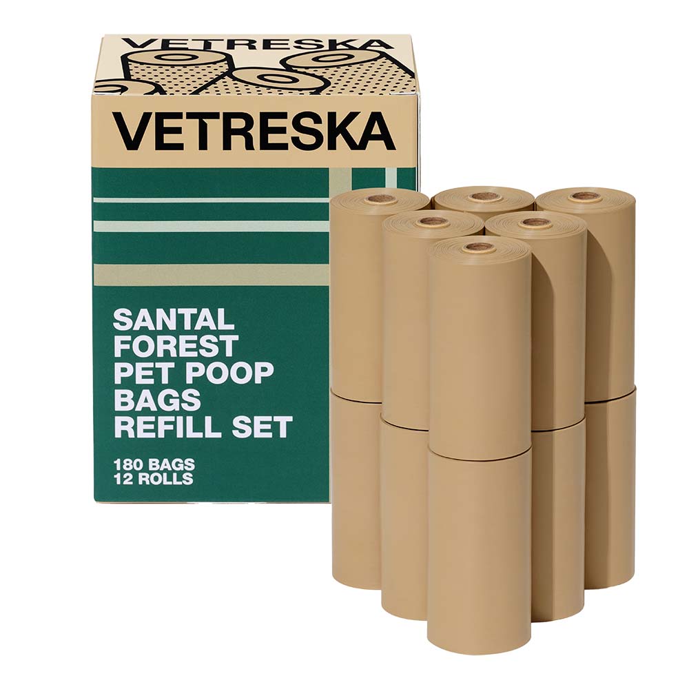 VETRESKA Santal Forest Scented Dog Poop Bags 180pc - Kohepets