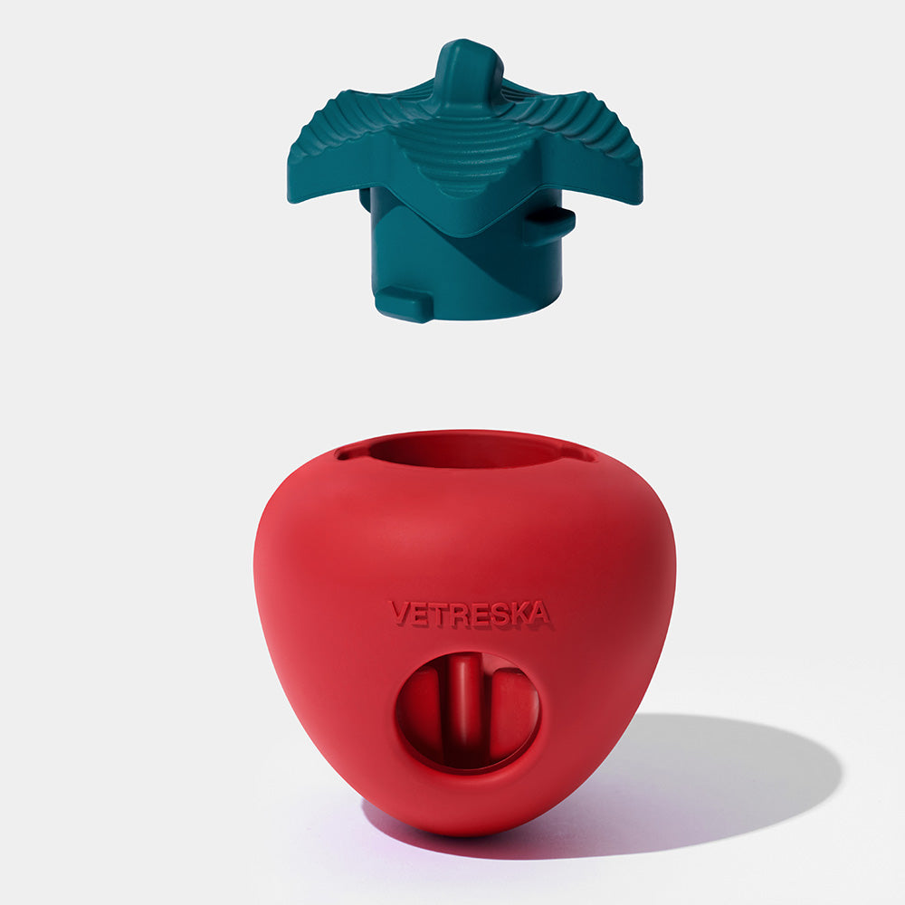 VETRESKA Strawberry Treat Dispensing Interactive Dog Toy