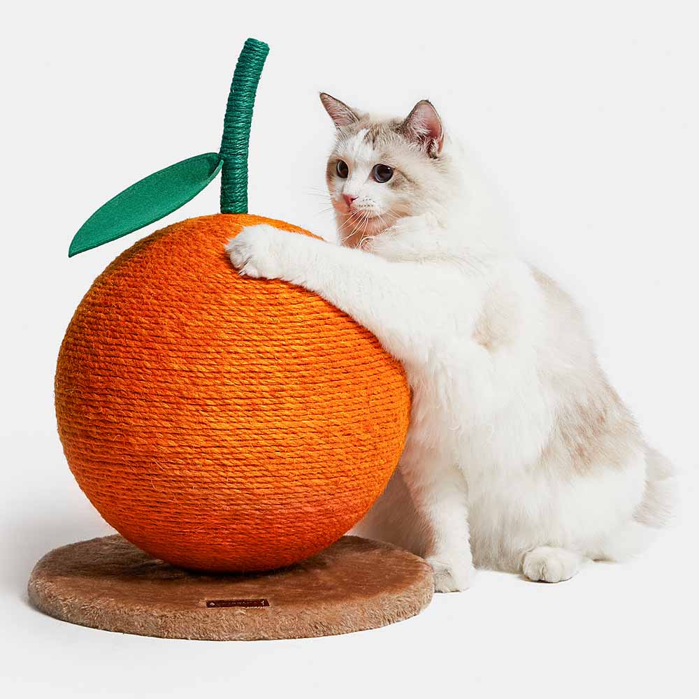 VETRESKA Tangerine Cat Scratching Ball Kohepets