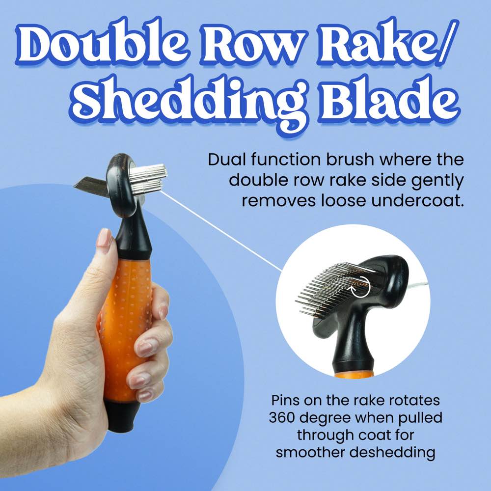 Wahl Double Row Rake/Shedding Blade Dog Brush Kohepets