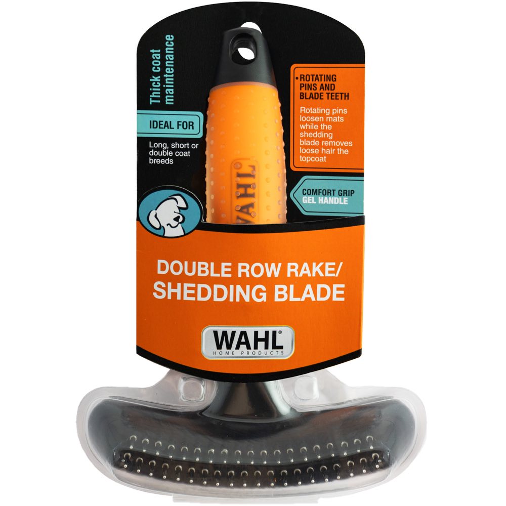 Double Row Rake Wahl Double Row Rake/Shedding Blade Dog Brush | Kohepets