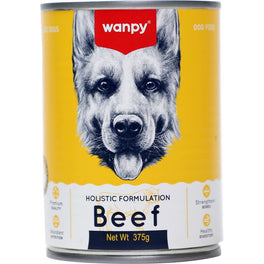 12 FOR $26: Wanpy Beef Canned Dog Food 375g x 12