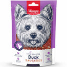 4 FOR $14: Wanpy Oven-Roasted Duck Sausages Dog Treats 100g