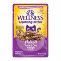 $1 OFF: Wellness Appetizing Entrees Flaked Tuna & Cod Adult Pouch Cat Food 1.4oz