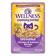 Wellness Appetizing Entrees Shredded Chicken & Salmon Adult Pouch Cat Food 1.4oz