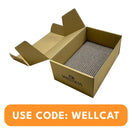 'FREE W/ MIN. $40 Wellness Cat Food': Wellness Cat Scratcher
