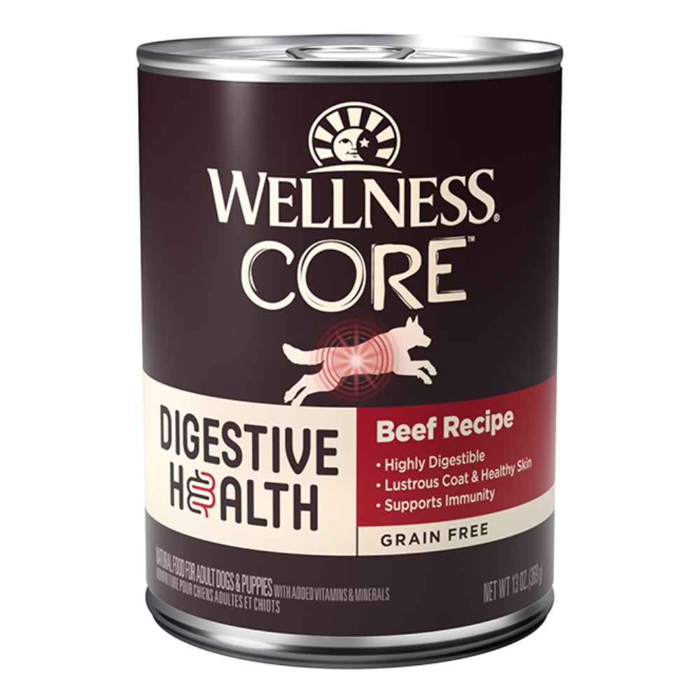 Wellness CORE Digestive Health Beef Grain-Free Canned Dog Food 13oz