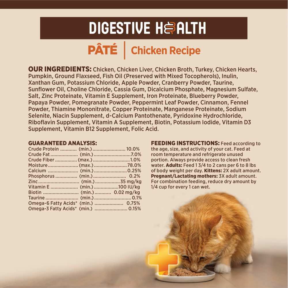 Wellness Core+ Digestive Health Chicken Pate Grain-Free Canned Cat Food 85g