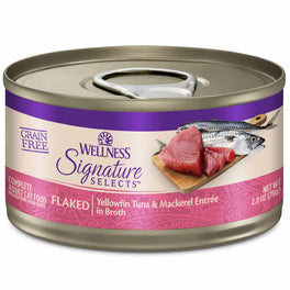 Wellness CORE Signature Selects Flaked Yellowfin Tuna & Mackerel Grain-Free Canned Cat Food 2.8oz