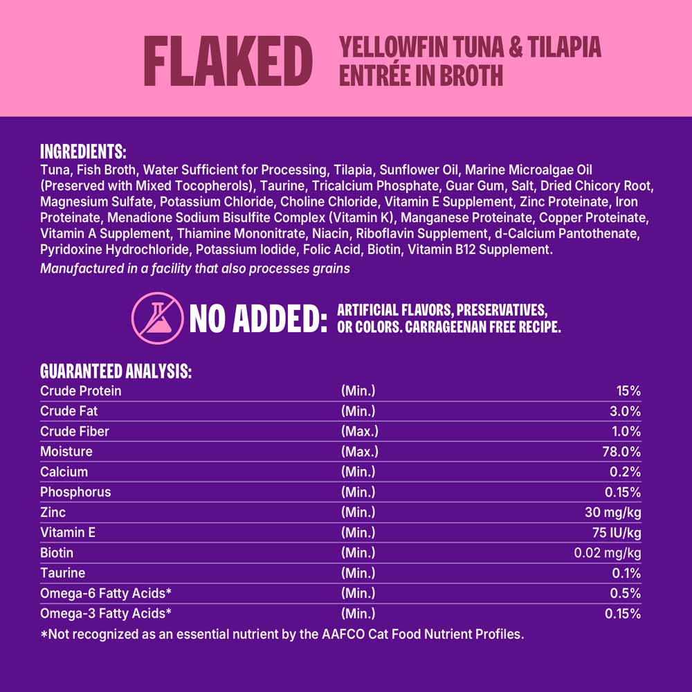 Wellness CORE Signature Selects Flaked Yellowfin Tuna & Tilapia Grain-Free Canned Cat Food 2.8oz