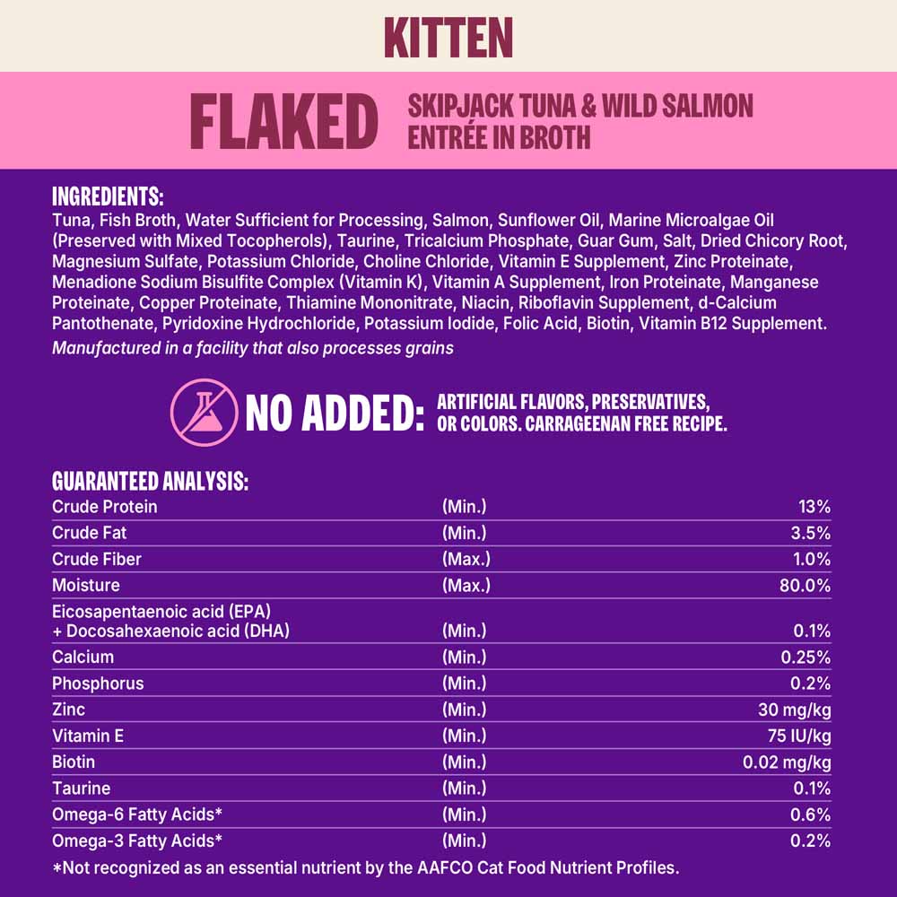 Wellness CORE Signature Selects Flaked Skipjack Tuna & Wild Salmon Kitten Grain-Free Canned Cat Food 2.8oz
