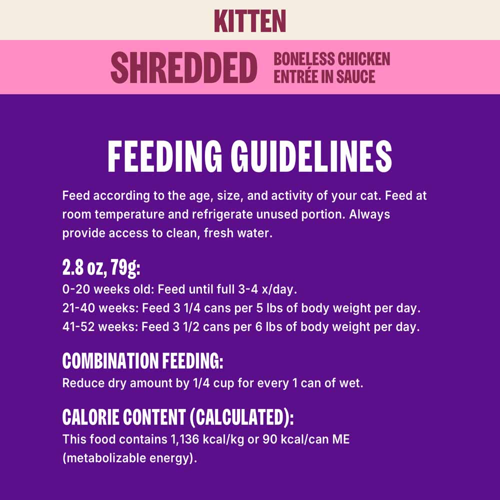 Wellness CORE Signature Selects Shredded Chicken & Chicken Liver Kitten Grain-Free Canned Cat Food 2.8oz