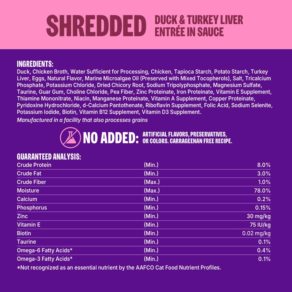 Wellness CORE Signature Selects Shredded Duck & Turkey Liver Grain-Free Canned Cat Food 2.8oz