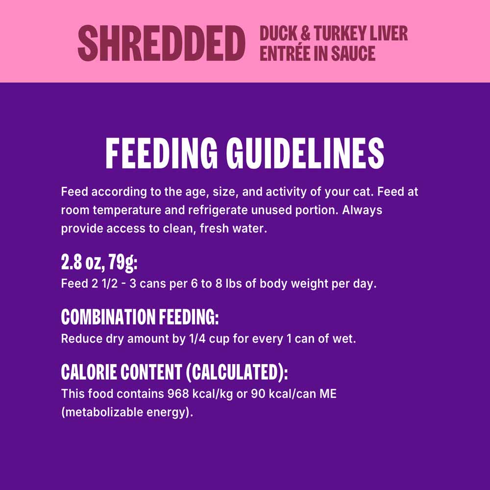 Wellness CORE Signature Selects Shredded Duck & Turkey Liver Grain-Free Canned Cat Food 2.8oz