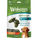 Whimzees Alligator Large Grain-Free Dental Dog Treats 6pc