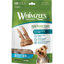 Whimzees Occupy Chews Antler Small Grain-Free Dental Dog Treats 24pc
