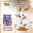 Wishbone Mix & Munch Beef & Ocean Fish Grain-Free Freeze-Dried Raw Food Cat Food Topper 350g