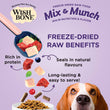 Wishbone Mix & Munch Beef & Ocean Fish Grain-Free Freeze-Dried Raw Food Dog Food Topper 350g