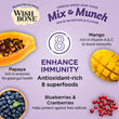 Wishbone Mix & Munch Beef & Ocean Fish Grain-Free Freeze-Dried Raw Food Dog Food Topper 350g
