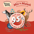 Wishbone Mix & Munch Beef & Venison Grain-Free Freeze-Dried Raw Food Dog Food Topper 350g
