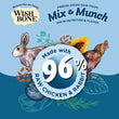 Wishbone Mix & Munch Chicken & Rabbit Grain-Free Freeze-Dried Raw Food Dog Food Topper 350g