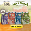Wishbone Mix & Munch Lamb, Goat & Chicken Grain-Free Freeze-Dried Raw Food Cat Food Topper 350g