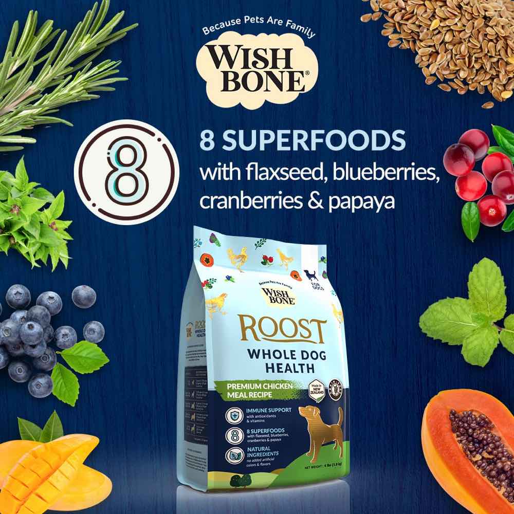 Wishbone Roost Premium Chicken Meal Grain-Free Dry Dog Food