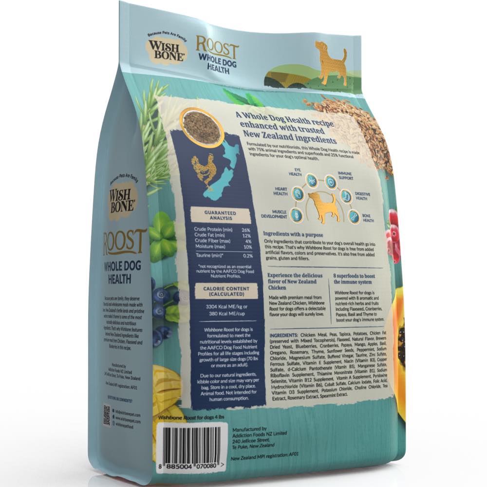 Wishbone Roost Premium Chicken Meal Grain-Free Dry Dog Food