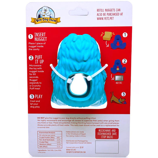 Yeti Dog Chew Puff & Play Hangry Yeti Dog Toy (Blue) Kohepets