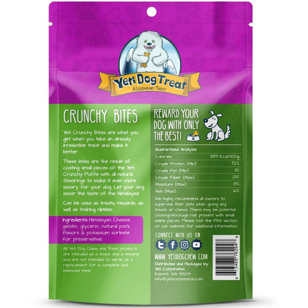 Yeti Dog Treat Chicken Liver Crunchy Bites Himalayan Yak Cheese Dog Treats 4oz (Exp 1Apr24)