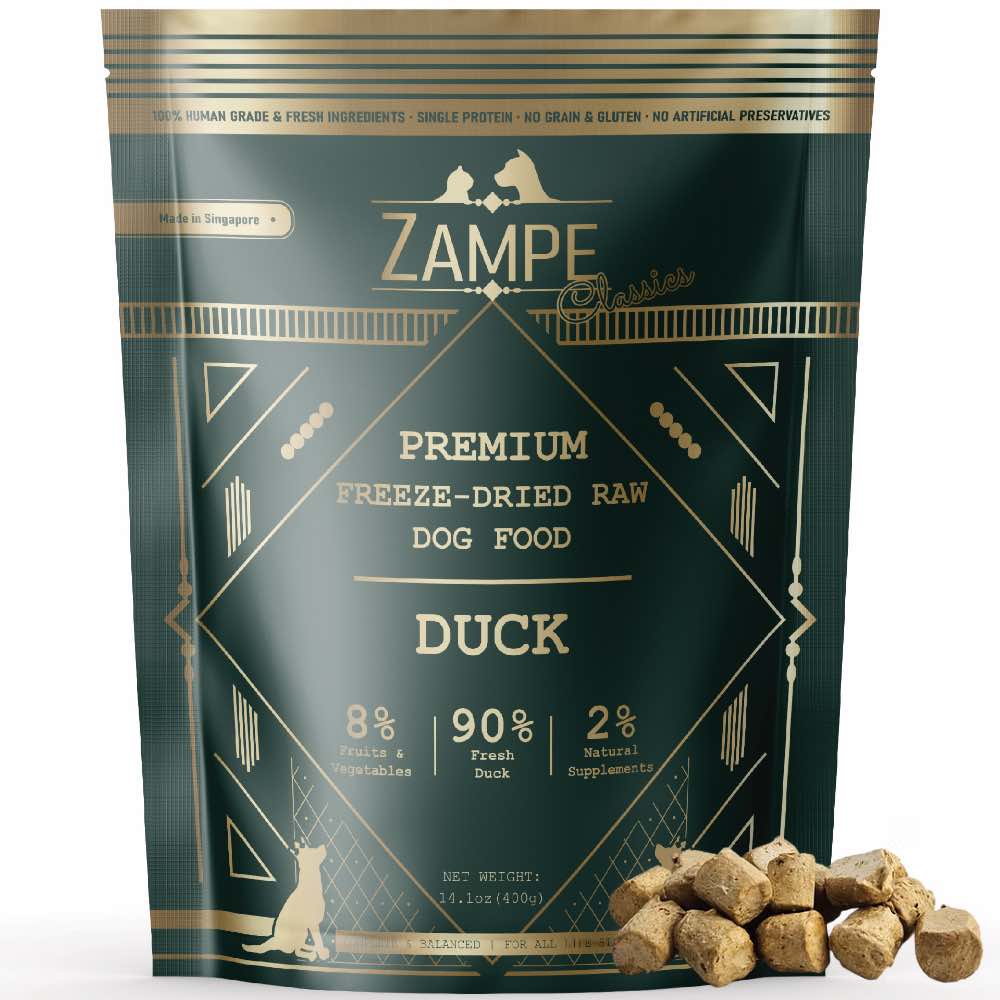 Zampe Duck Pops Freeze-Dried Raw Dog Food 400g - Kohepets