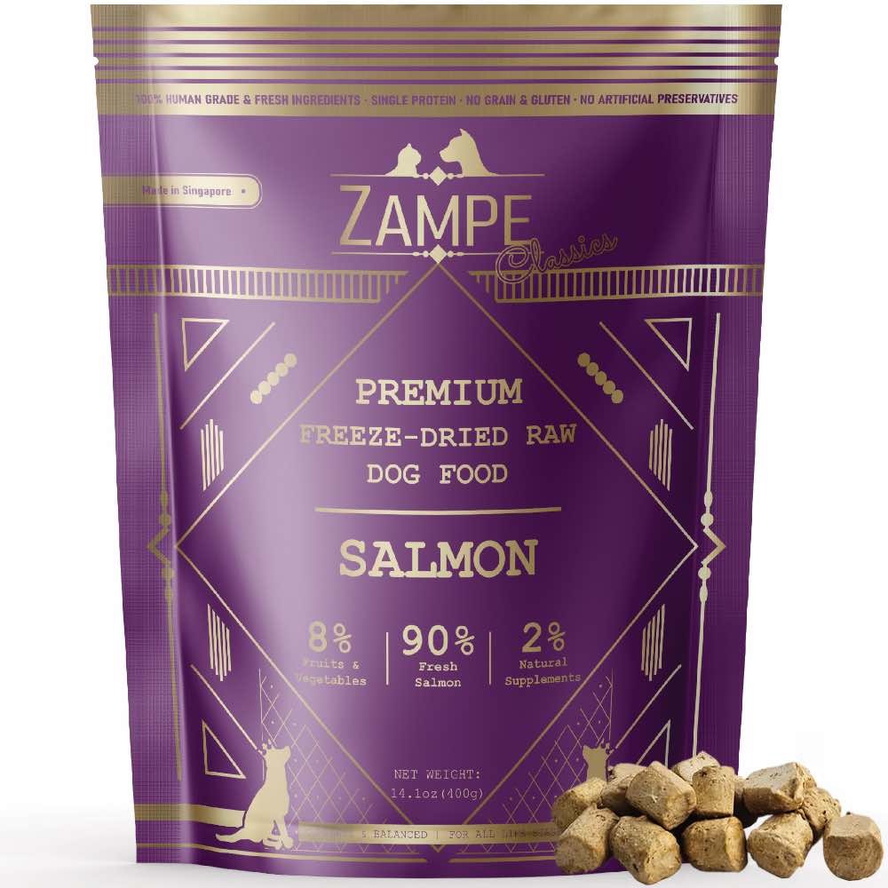 Zampe Salmon Pops Freeze-Dried Raw Dog Food 400g - Kohepets
