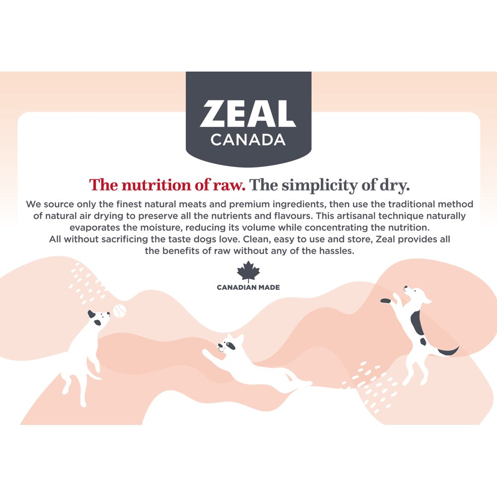 Zeal Canada Gently Air-Dried Beef Recipe Dry Dog Food 1lb (Exp 8Feb26)