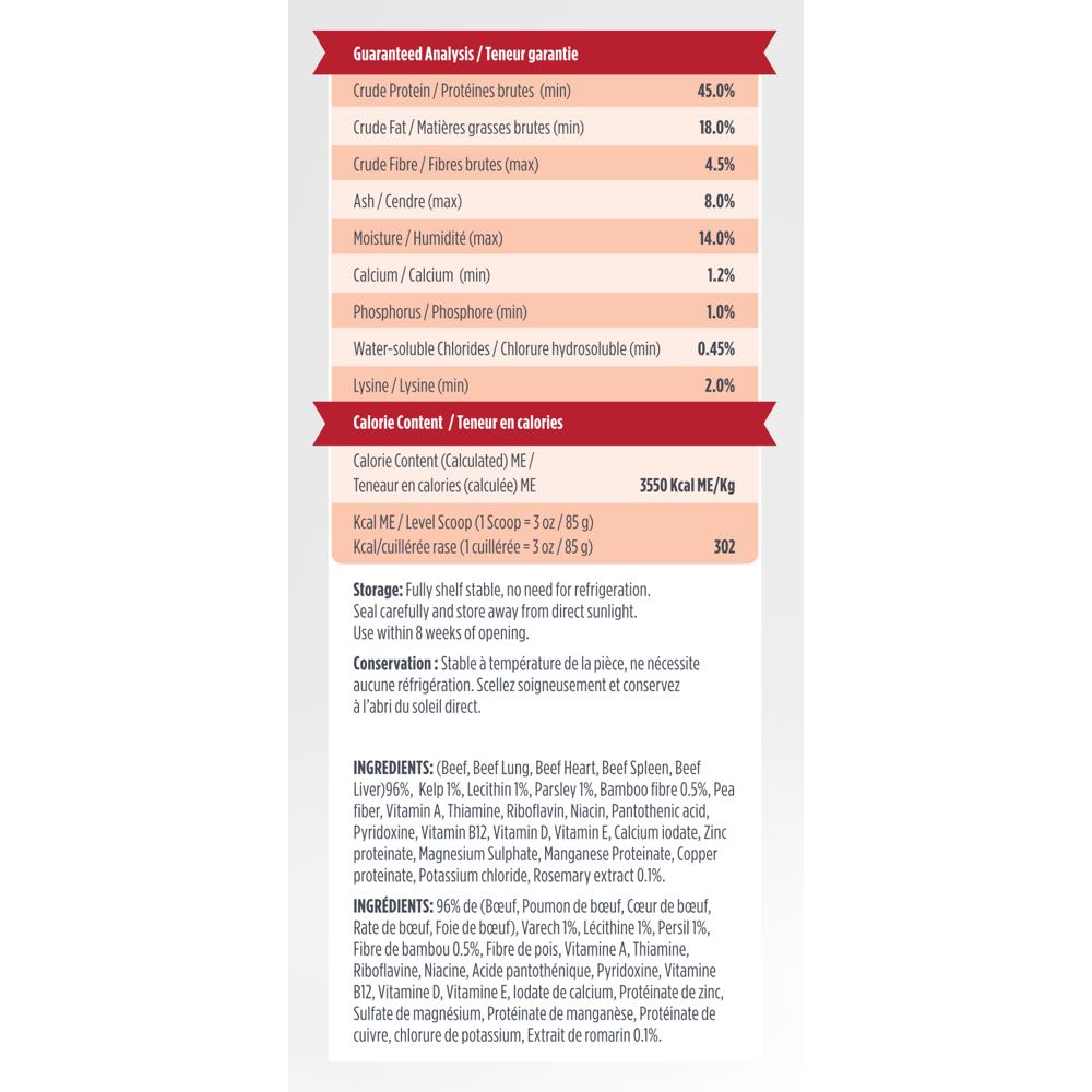 Zeal Canada Gently Air-Dried Beef Recipe Dry Dog Food 1lb (Exp 8Feb26)